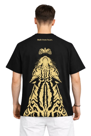 Built From Scars Graphic T-Shirt – Black